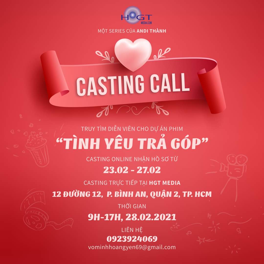HGT MEDIA truy tìm diễn viên cho dự án phim "mới toanh".