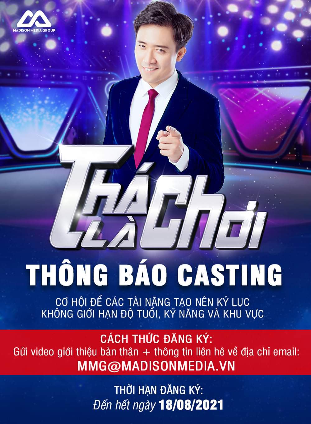 CASTING GAMESHOW: "Thách là chơi"