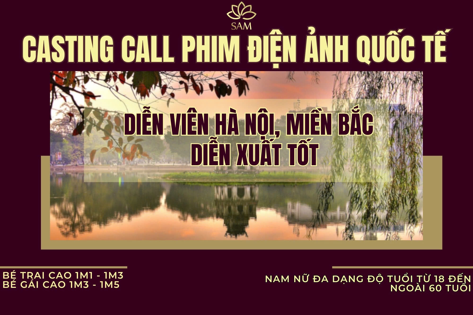 CASTING CALL - PHIM ĐIỆN ẢNH QUỐC TẾ